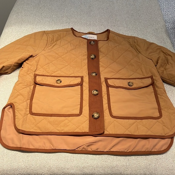 LOFT petite quilted field jacket - Picture 7 of 8